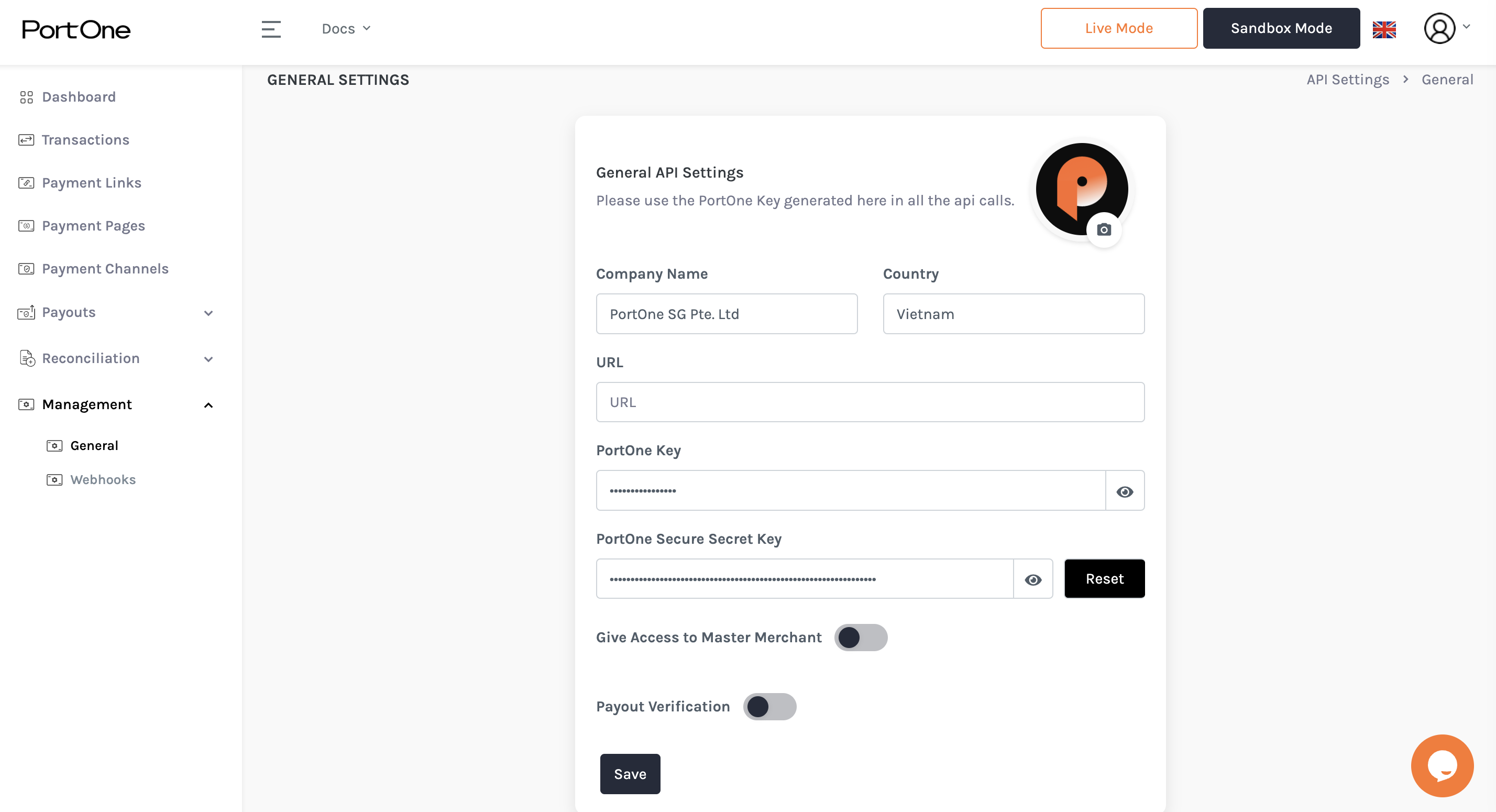 Configure Payment channels